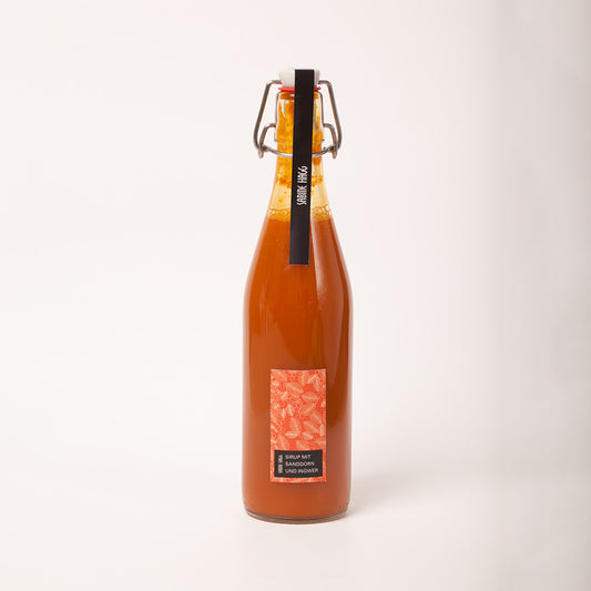 Sanddorn-Sirup mit Ingwer