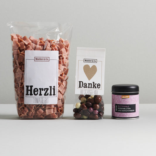 Geschenkset «Von Herzen Danke»