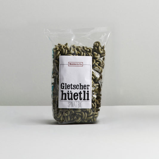 Pasta «Gletscherhüetli» Spinat