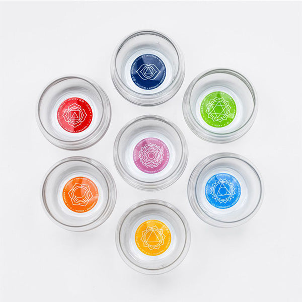 Trinkglas-Set «Mythos» mit Chakra-Affirmationen
