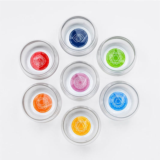 Trinkglas-Set «Mythos» mit Chakra-Affirmationen