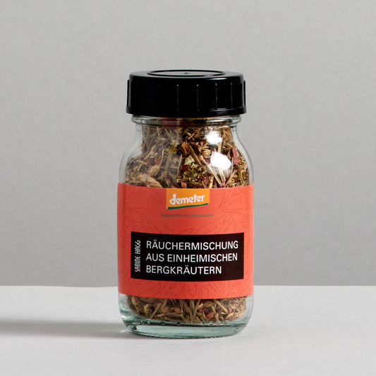 Räuchermischung aus einheimischen Bergkräutern