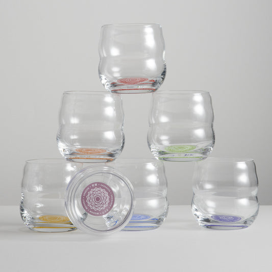 Trinkglas-Set «Mythos» mit Chakra-Affirmationen