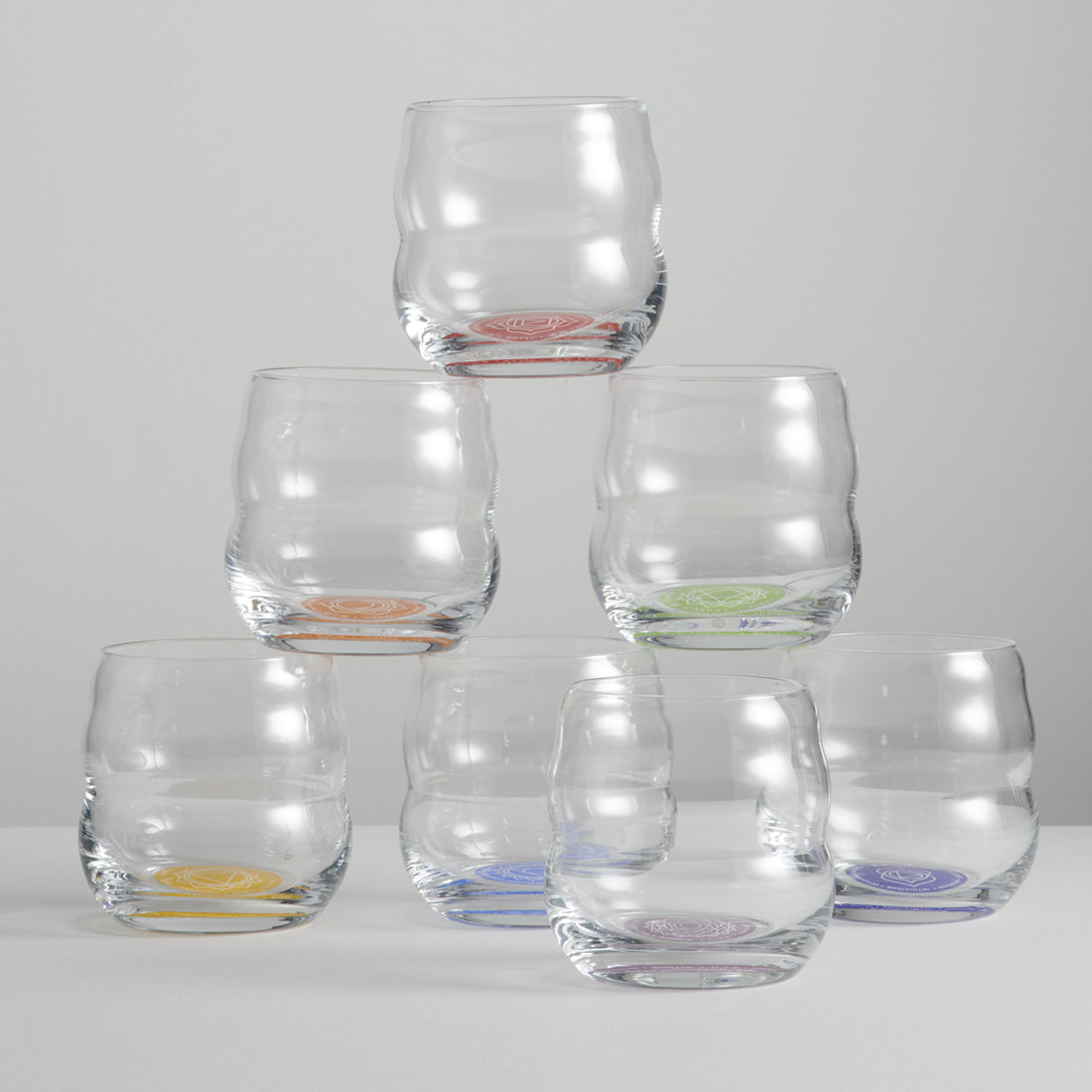 Trinkglas-Set «Mythos» mit Chakra-Affirmationen